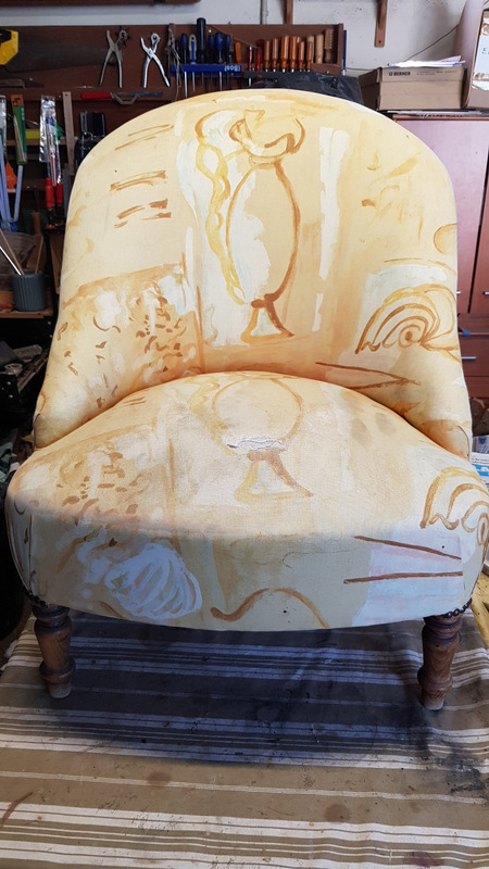 Fauteuil avant restauration 8